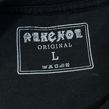 Load image into Gallery viewer, ALKEHOL &quot;Ohniva Voda&quot; Gothic Skull Spellout Graphic T-Shirt
