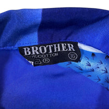 Load image into Gallery viewer, Early 00&#39;s Brother Gothic Y2K Dragon Graphic Blue Short Sleeve Shirt
