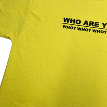 Load image into Gallery viewer, Hanes THE WHO &quot;Who Are You?&quot; Graphic Spellout Mod Rock Band T-Shirt
