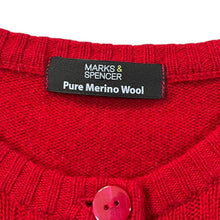 Load image into Gallery viewer, MARKS &amp; SPENCER Pure Merino Wool Classic Knit Button Cardigan Jumper
