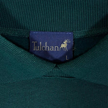 Load image into Gallery viewer, Vintage TULCHAN Embroidered Teddy Bear Cottage Core Green Collared Sweatshirt
