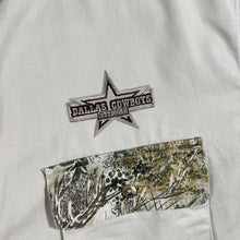 Load image into Gallery viewer, Dallas Cowboys Outdoors Camo Pattern Safari Short Sleeve Button-Up Shirt
