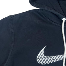 Load image into Gallery viewer, NIKE Embroidered Big Swoosh Logo Black Pullover Hoodie
