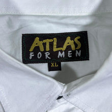 Load image into Gallery viewer, Early 00&#39;s Atlas For Men Cowboy Western Embroidered Native White Long Sleeve Cotton Shirt
