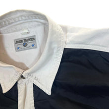 Load image into Gallery viewer, Vintage John Baner Cowboy Western Black White Popper Long Sleeve Shirt
