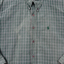 Load image into Gallery viewer, Vintage RALPH LAUREN &quot;Bradfield&quot; Embroidered Mini Logo Green Check Long Sleeve Button-Up Shirt
