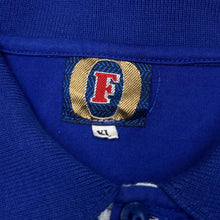 Load image into Gallery viewer, Early 00’s FOSTER’S Embroidered Vertical Spellout Beer Drinks Promo Polo Shirt Top
