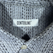 Load image into Gallery viewer, Vintage Centerline Grey Black Micro Patterned Long Sleeve Flannel Shirt
