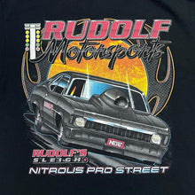 Load image into Gallery viewer, RUDOLF MOTORSPORTS &quot;Nitrous Pro Street&quot; Rudolf&#39;s Sleigh Racing Spellout Graphic T-Shirt
