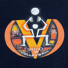 Load image into Gallery viewer, Vintage 90&#39;s SPEEDO &quot;Volleyball&quot; Logo Spellout Graphic Black T-Shirt
