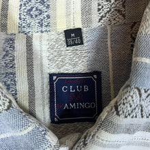 Load image into Gallery viewer, Vintage CLUB D'AMINGO Aztec Patterned Striped Short Sleeve Flannel Shirt
