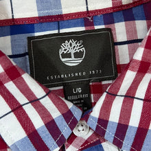 Load image into Gallery viewer, TIMBERLAND Classic Plaid Check Pocket Logo Long Sleeve Cotton Shirt
