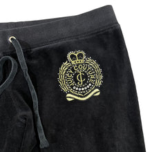 Load image into Gallery viewer, JUICY COUTURE Diamante Y2K Embroidered Logo Velour Cuffed Joggers Bottoms
