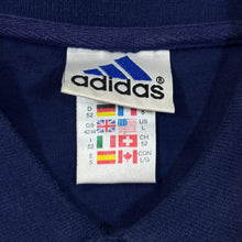 Load image into Gallery viewer, Vintage ADIDAS Classic Colour Block Striped Embroidered Mini Logo Short Sleeve Polo Shirt
