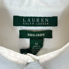 Load image into Gallery viewer, LAUREN RALPH LAUREN &quot;Non-Iron&quot; Classic Mini Logo White Long Sleeve Cotton Shirt
