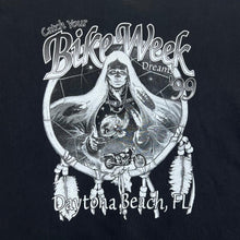 Load image into Gallery viewer, Vintage DAYTONA BEACH BIKE WEEK (1999) Native American Biker Souvenir Graphic T-Shirt
