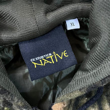 Load image into Gallery viewer, CK KINETICS NATIVE Mini Logo Woodlands Camo Camouflage Pattern Zip Fleece Hoodie
