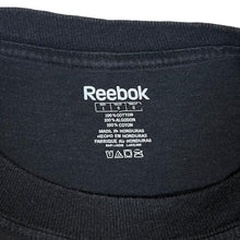 Load image into Gallery viewer, Reebok NHL CHICAGO BLACKHAWKS Ice Hockey Logo Spellout Graphic T-Shirt
