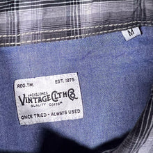 Load image into Gallery viewer, Jack &amp; Jones Western Black Grey White Plaid Check Long Sleeve Popper Shirt
