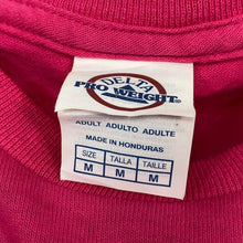 Load image into Gallery viewer, Delta Minnesota USA Souvenir Graphic Spellout Long Sleeve Pink T-Shirt
