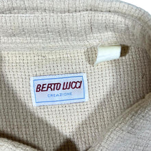 Load image into Gallery viewer, Vintage Berto Lucci Classic Cream Long Sleeve Cotton Flannel Shirt
