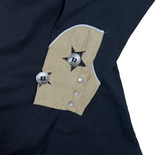 Load image into Gallery viewer, Vintage Gortrud Cowboy Western Suede Effect Panel Popper Long Sleeve Shirt
