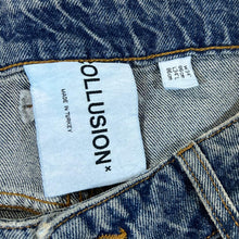 Load image into Gallery viewer, COLLUSION &quot;005 Straight&quot; Classic Blue Denim Straight Leg Regular Fit Jeans
