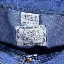 Load image into Gallery viewer, Vintage Men&#39;s Company Cowboy Western Blue Denim Cotton Long Sleeve Shirt
