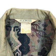 Load image into Gallery viewer, Vintage 90&#39;s L.L.BEAN Tapestry Style Panel Cotton Canvas Chore Jacket
