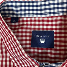 Load image into Gallery viewer, GANT Classic Embroidered Mini Logo Red Gingham Check Long Sleeve Button-Up Shirt
