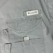 Load image into Gallery viewer, Vintage 90's COLUMBIA PFG Performance Fishing Khaki Cotton Short Sleeve Utility Shirt
