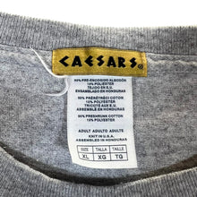 Load image into Gallery viewer, Vintage CEASARS PALACE Souvenir Logo Spellout Graphic Grey T-Shirt
