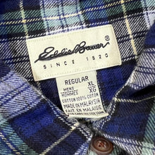 Load image into Gallery viewer, Early 00&#39;s EDDIE BAUER Tartan Lumberjack Plaid Check Long Sleeve Flannel Cotton Shirt
