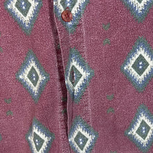 Load image into Gallery viewer, Vintage 90&#39;s Talk Of The Town Aztec Navajo Patterned Long Sleeve Cotton Flannel Shirt
