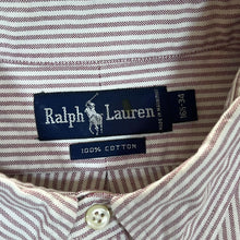 Load image into Gallery viewer, Vintage Ralph Lauren Classic Striped Long Sleeve Cotton Button-Up Shirt
