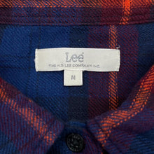 Load image into Gallery viewer, LEE Western Plaid Check Pearl Snap Popper Button Long Sleeve Flannel Cotton Shirt
