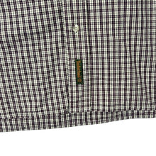 Load image into Gallery viewer, Vintage Timberland Burgundy Cream Check Cotton Long Sleeve Button-Up Shirt
