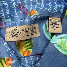 Load image into Gallery viewer, Vintage CASUAL CLASSICS Fish Marine Ocean Hawaiian Patterned All-Over Print Graphic Rayon Shirt
