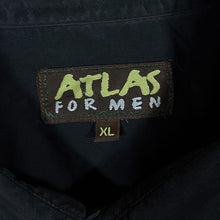 Load image into Gallery viewer, Early 00&#39;s Atlas For Men Embroidered Native Cowboy Western Black Long Sleeve Shirt
