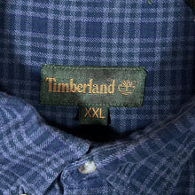 Load image into Gallery viewer, Vintage Timberland Navy Green Grey Check Long Sleeve Button-Up Cotton Shirt
