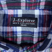 Load image into Gallery viewer, Vintage J-Explorer Multi Plaid Check Cotton Long Sleeve Flannel Shirt
