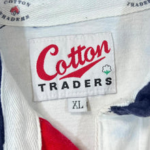 Load image into Gallery viewer, Vintage Cotton Traders ENGLAND RUGBY Embroidered Logo Long Sleeve Rugby Polo Shirt
