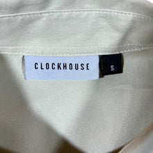 Load image into Gallery viewer, Early 00&#39;s Clockhouse Y2K Tribal Cream Navy Blue Polyester Short Sleeve Shirt
