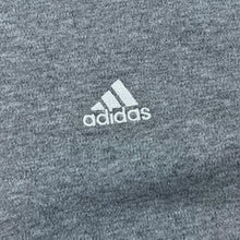 Load image into Gallery viewer, Adidas Classic Three Stripe Embroidered Mini Logo Grey Zip Sweatshirt Top
