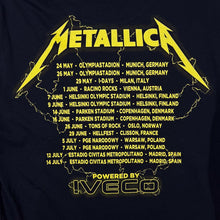 Load image into Gallery viewer, Metallica "Yeah It's Electric" Thrash Heavy Metal European Tour Music Band Black T-Shirt
