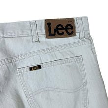 Load image into Gallery viewer, Vintage Lee &quot;Brooklyn&quot; Made in Malta Light Grey Straight Leg Denim Jeans
