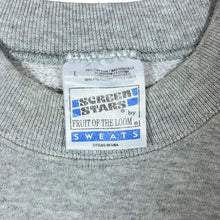 Load image into Gallery viewer, Vintage 90's Screen Stars GARDEN OF PARADISE Embroidered Floral Spellout Grey Sweatshirt
