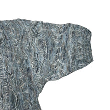 Load image into Gallery viewer, Vintage 90’s KNITPIA 3D Abstract Cosby Style Short Sleeve Knit Sweater Jumper
