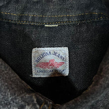 Load image into Gallery viewer, Vintage Arizona Jeans Cowboy Western Grey Acid Wash Denim Popper Long Sleeve Shirt
