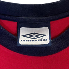 Load image into Gallery viewer, Early 00&#39;s Umbro Mini Logo Multi Striped Short Sleeve Cotton T-Shirt
